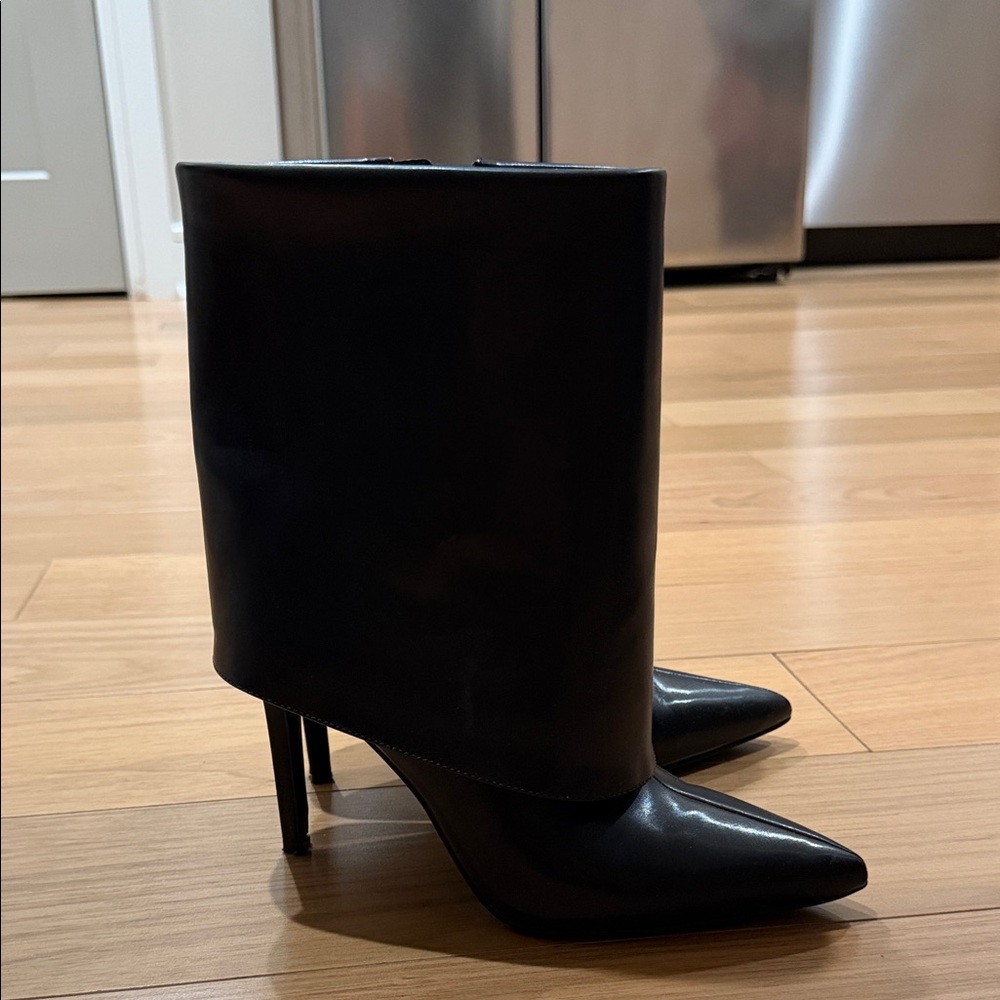 INC International Concepts Black Heeled Boots
